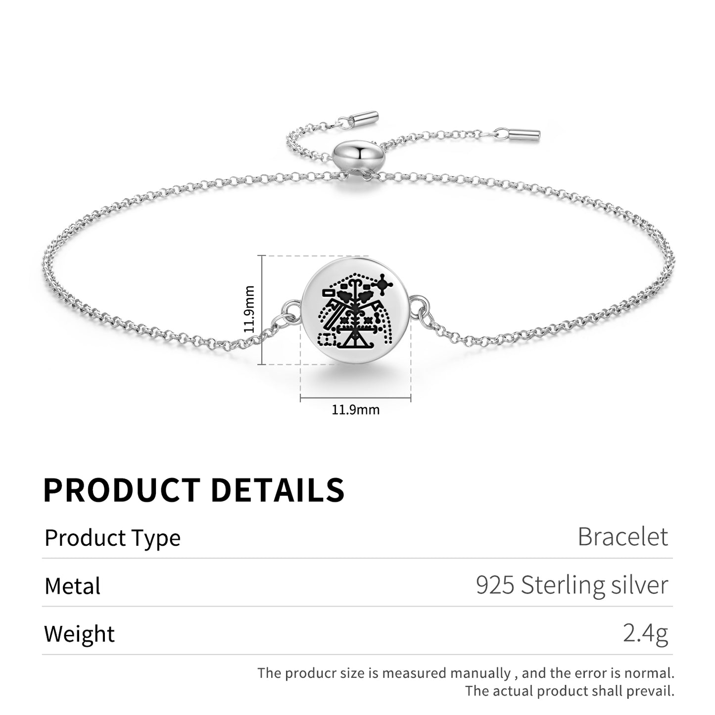 Simbi Andezo Central America Symbols Adjustable Bracelet