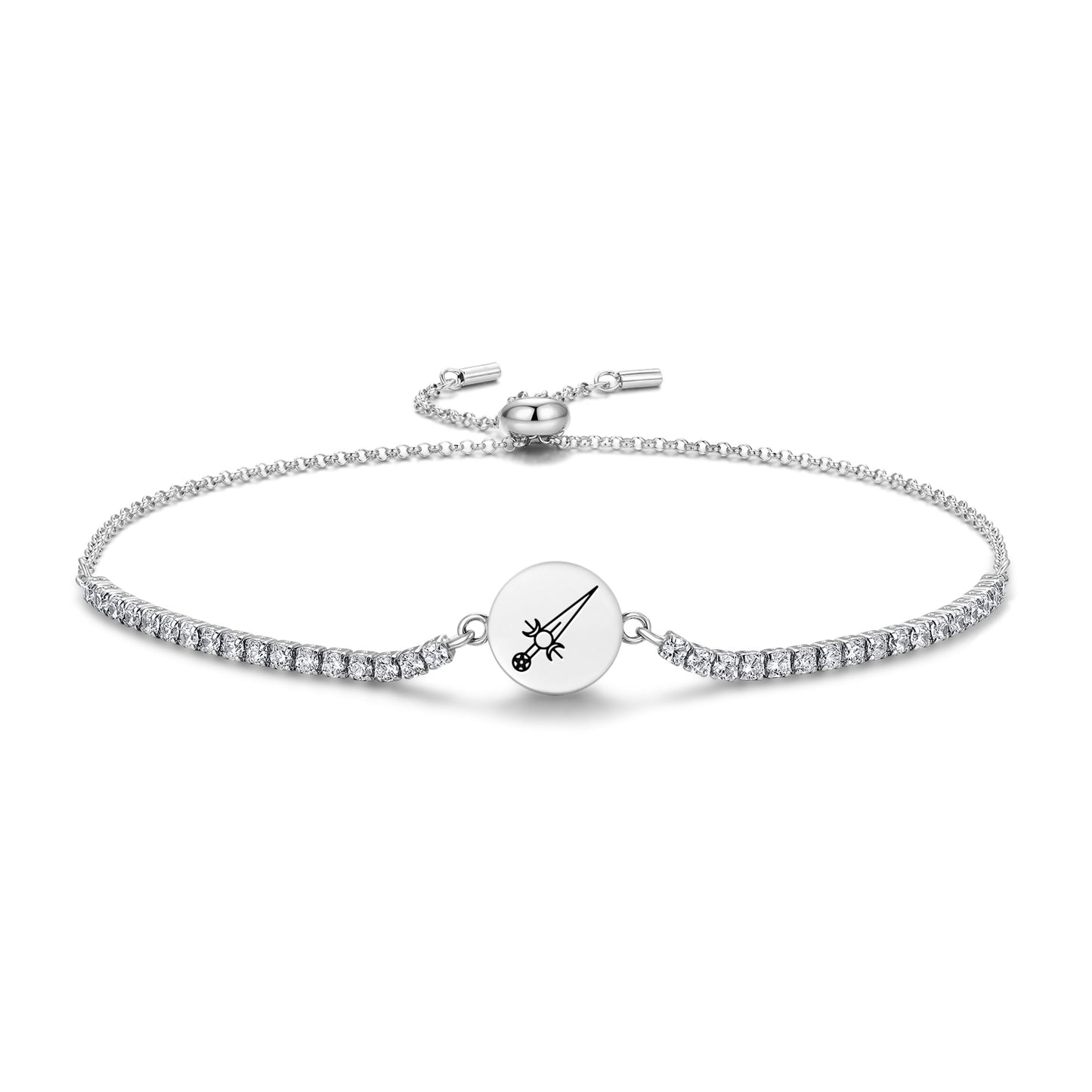 Athame – Dagger Wicca Symbols Adjustable Bracelet