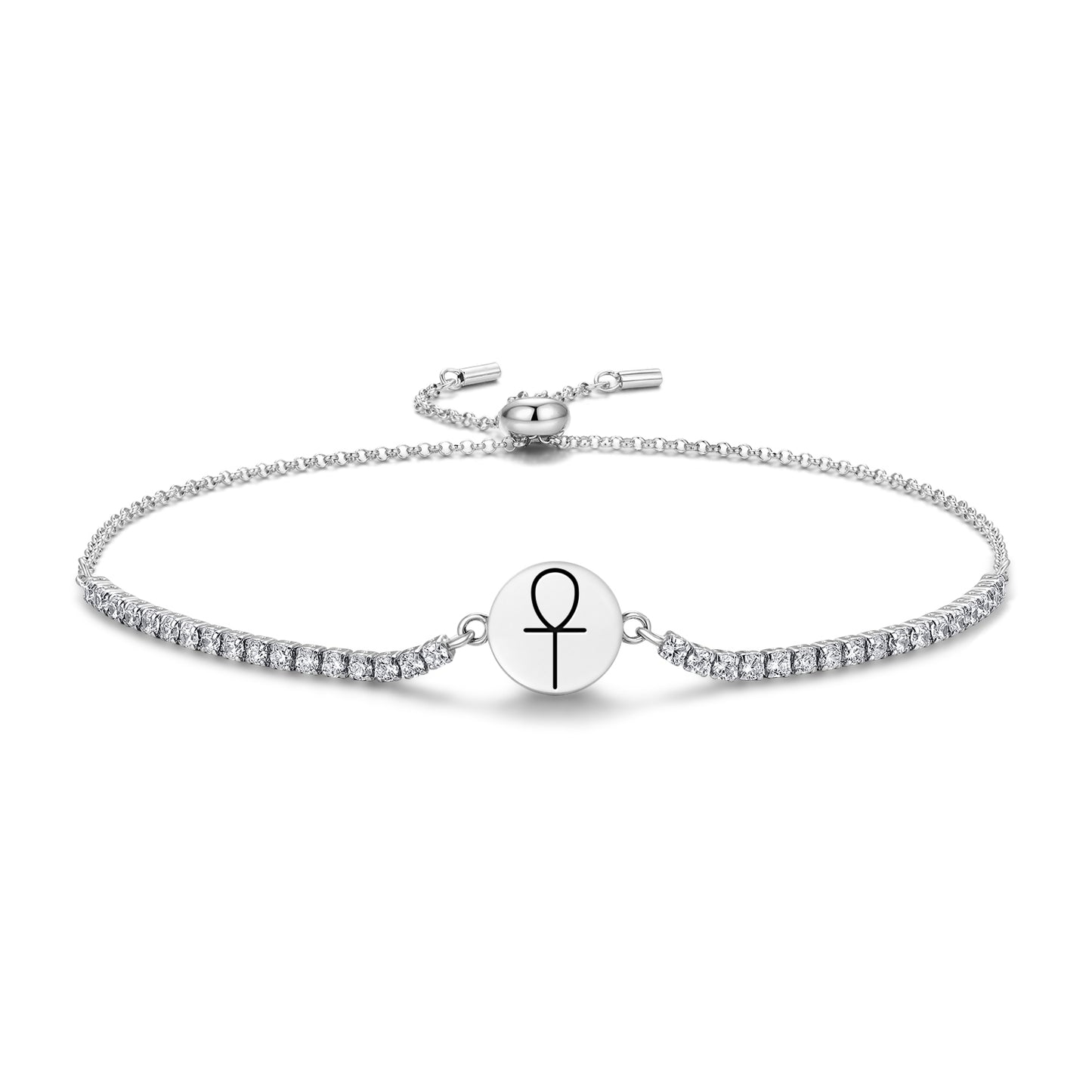 Ankh Wicca Symbols Adjustable Bracelet
