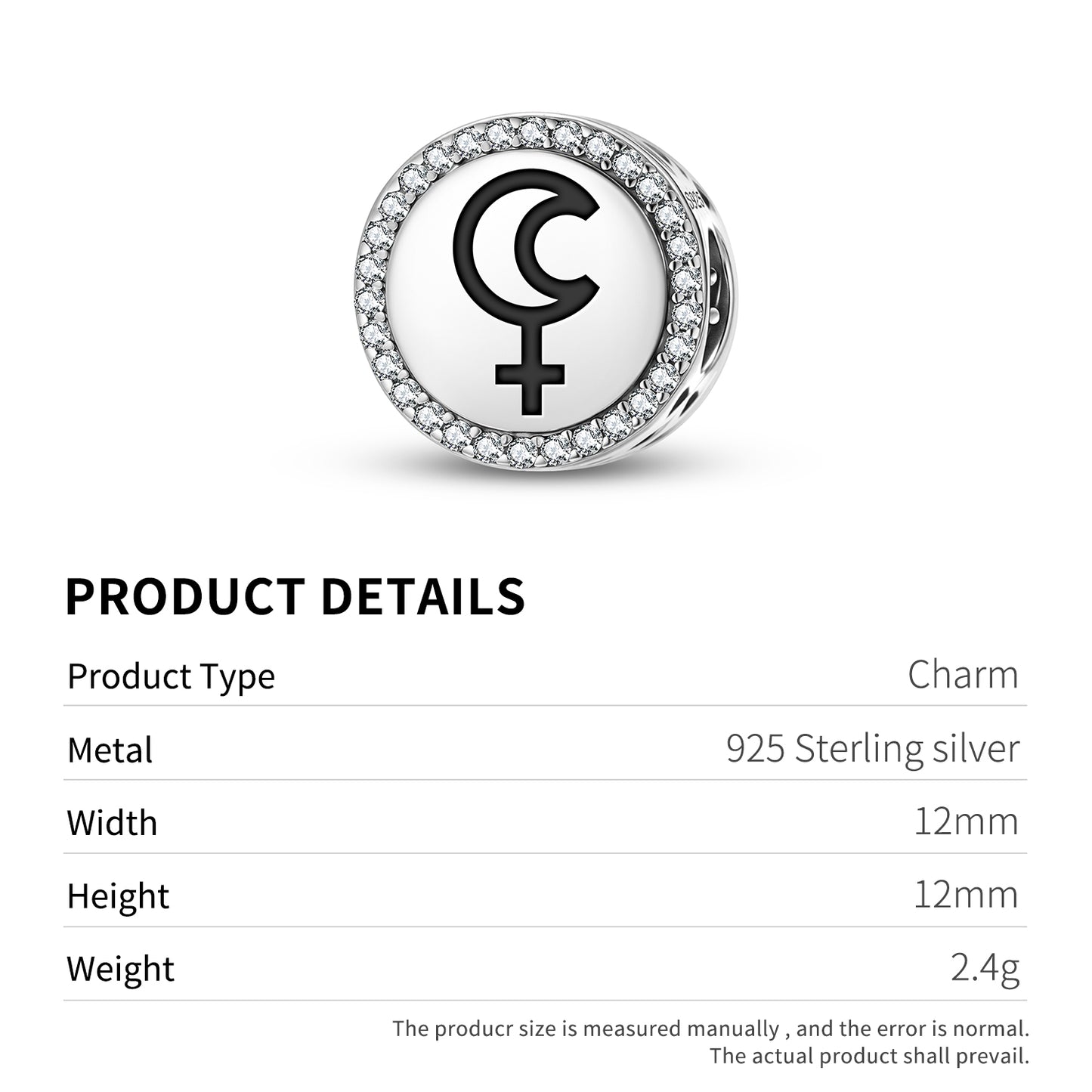 Lilith Astrology Symbols Charm