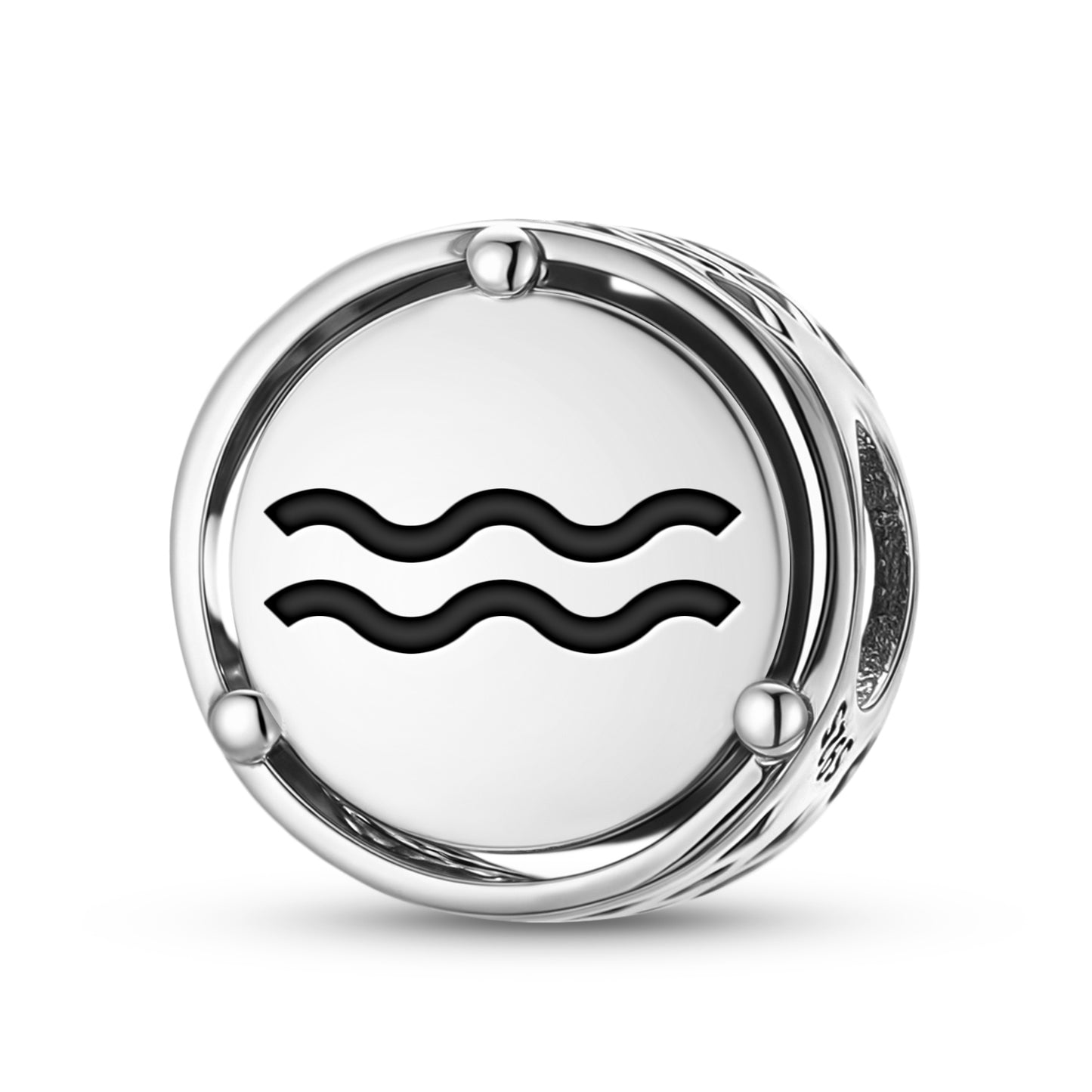 Aquarius Astrology Symbols Charm