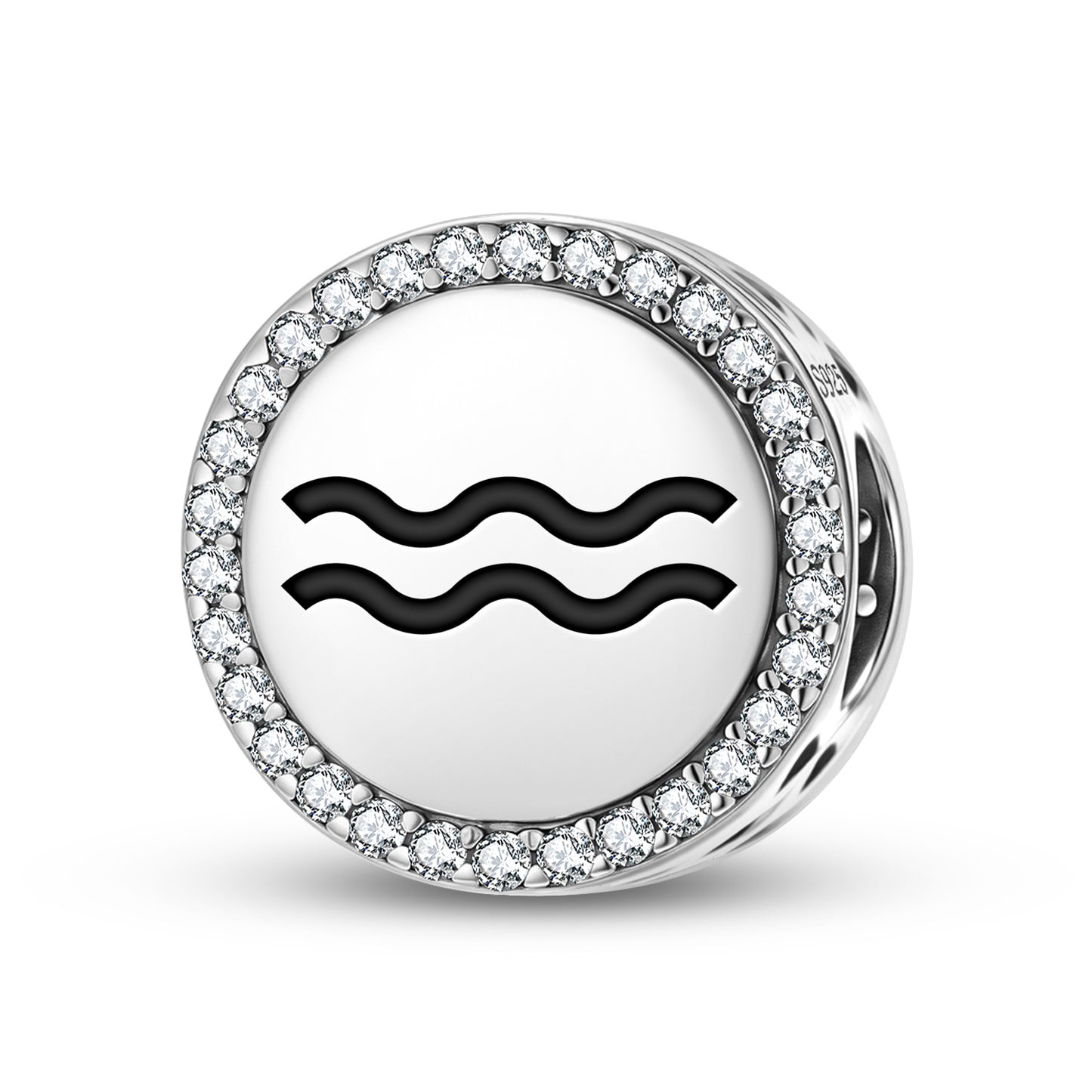 Aquarius Astrology Symbols Charm