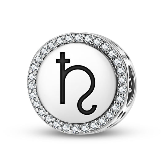 Saturn Astrology Symbols Charm
