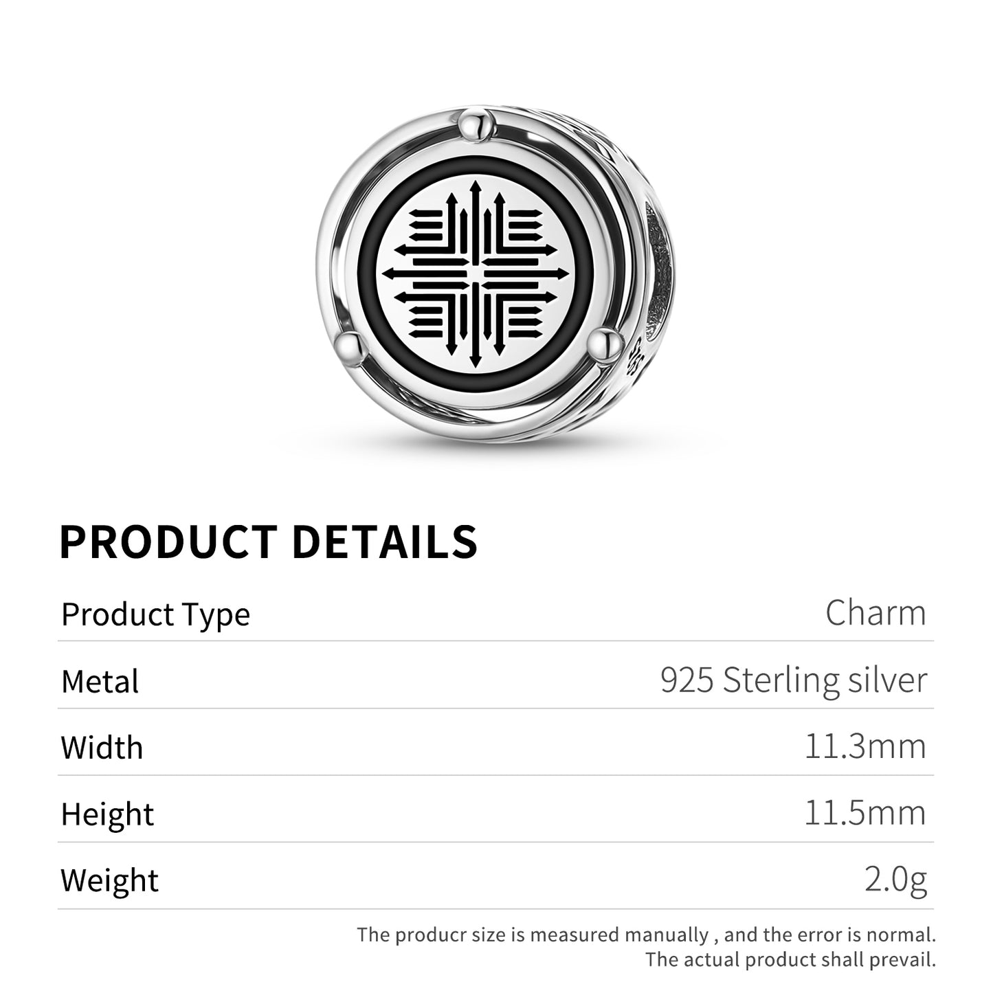 The Fool Tarot Symbols Charm