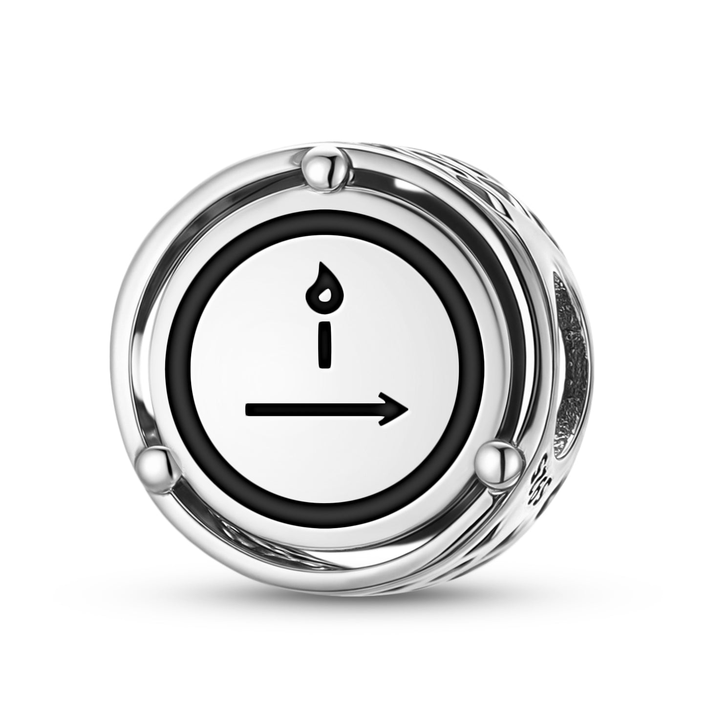 The Hermit Tarot Symbols Charm