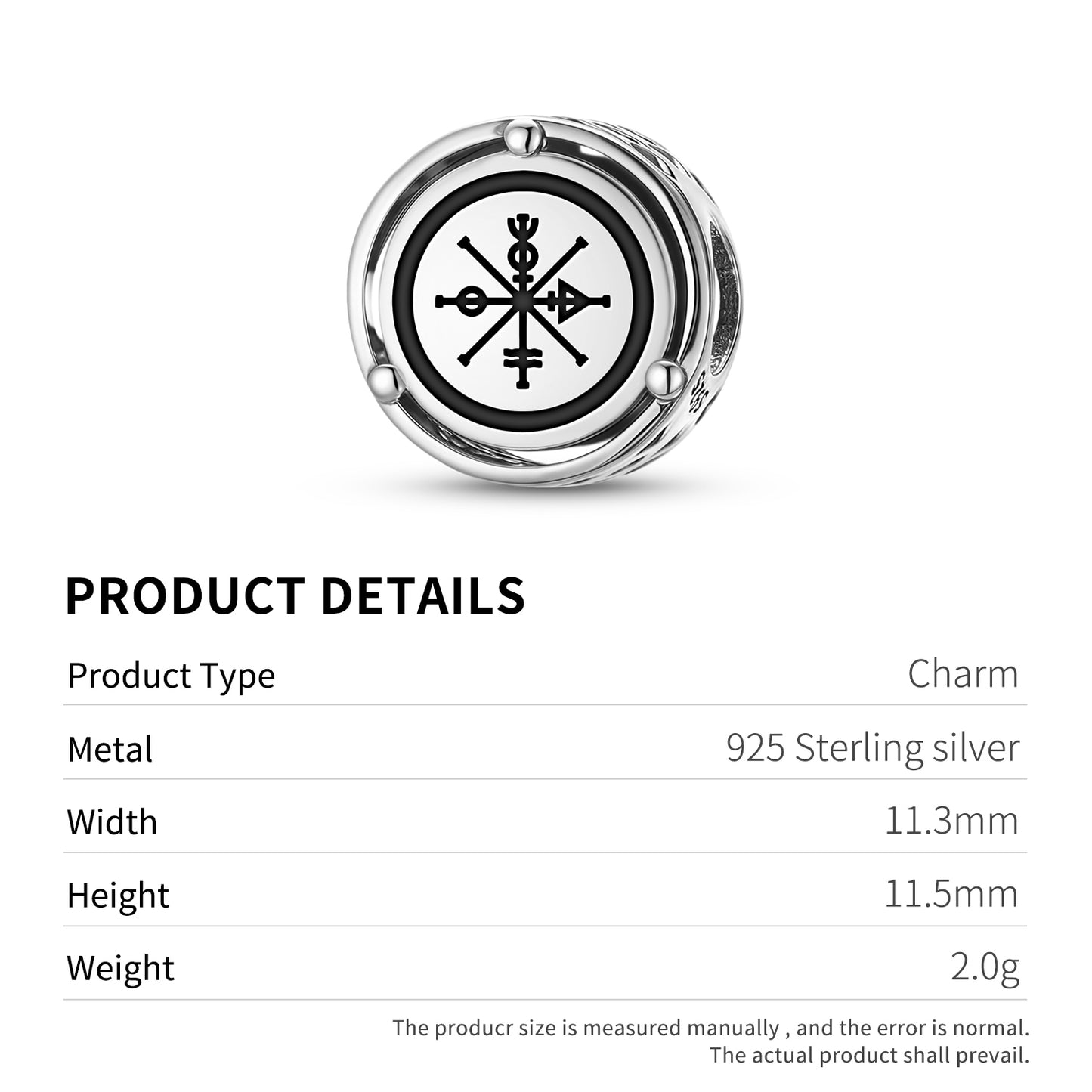 The Wheel of Fortune Tarot Symbols Charm