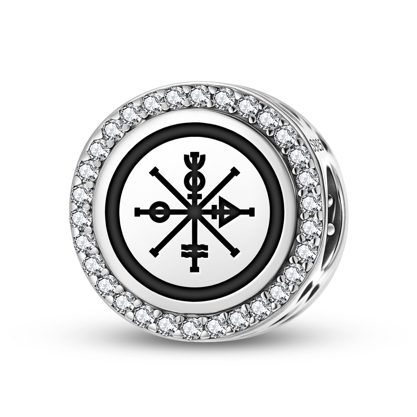 The Wheel of Fortune Tarot Symbols Charm