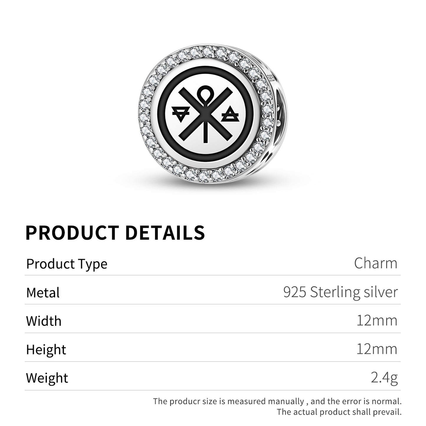 Death Tarot Symbols Charm