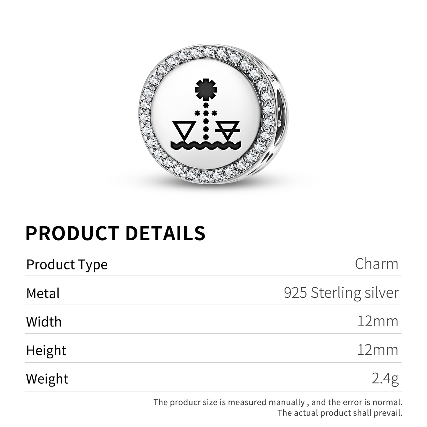 The Star Tarot Symbols Charm