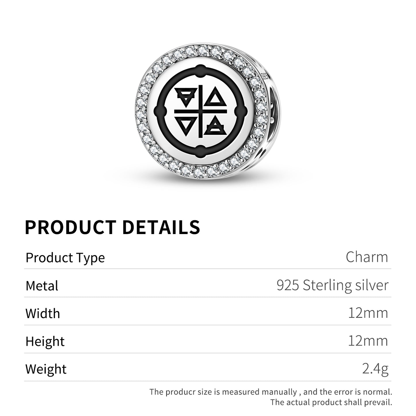 The World Tarot Symbols Charm