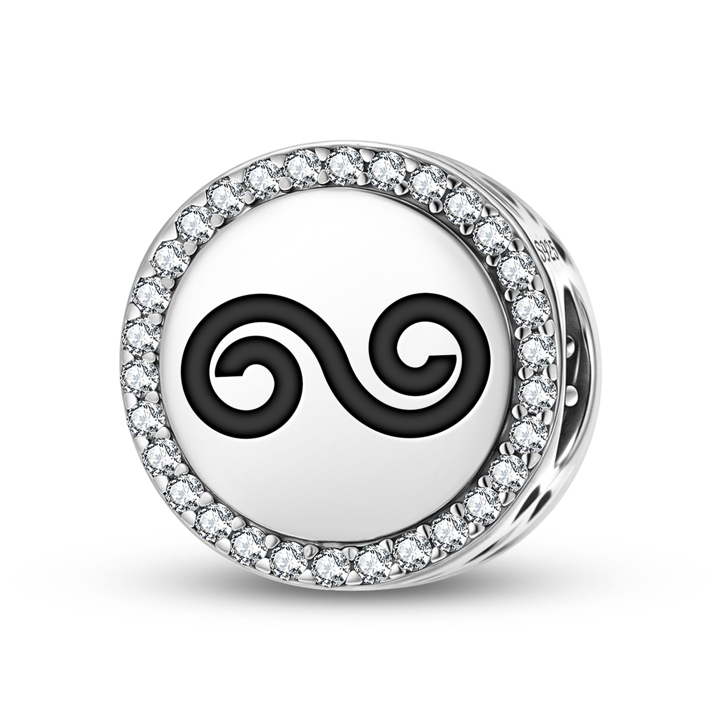 Double Spiral Celtic Symbols Charm