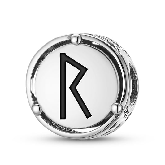 Raidho Norse Runes Symbols Charm