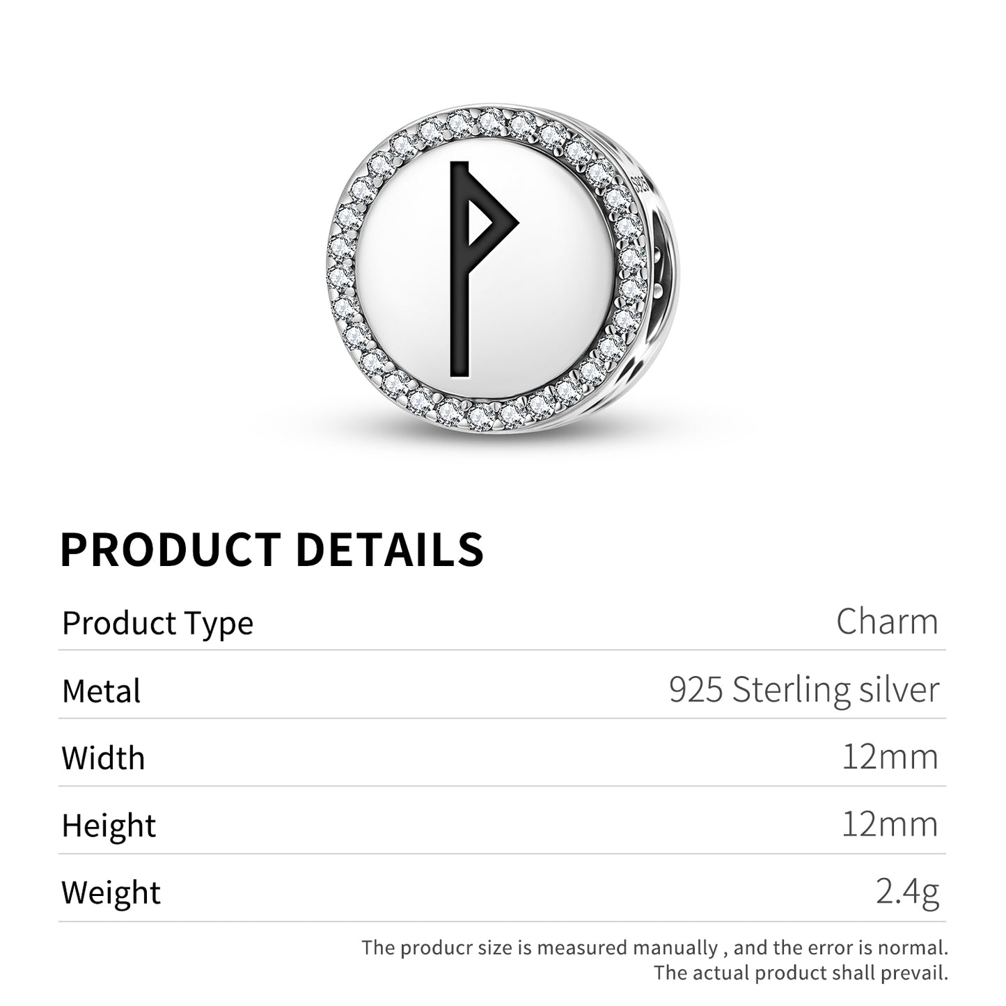 Wunjo Norse Runes Symbols Charm
