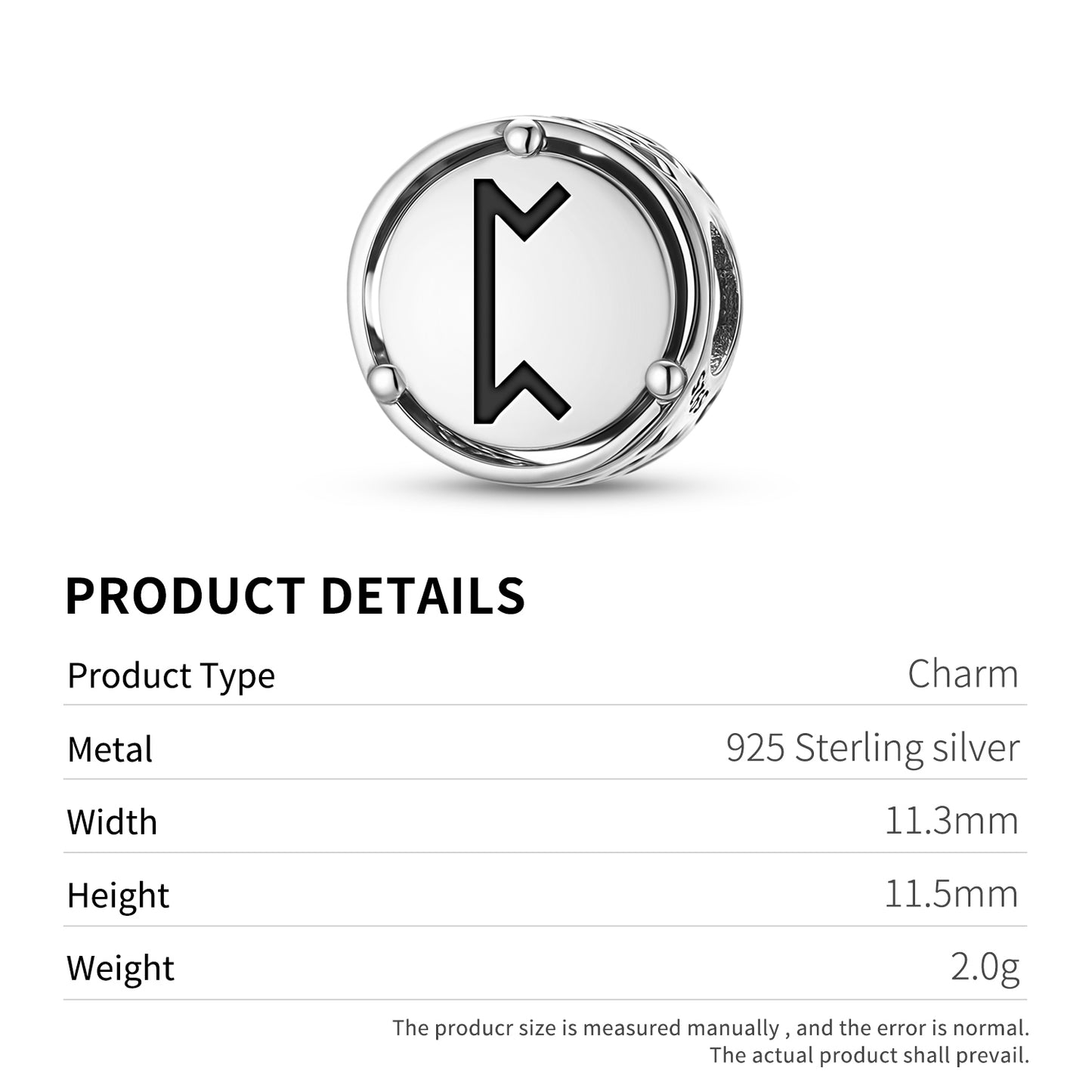 Pertho Norse Runes Symbols Charm