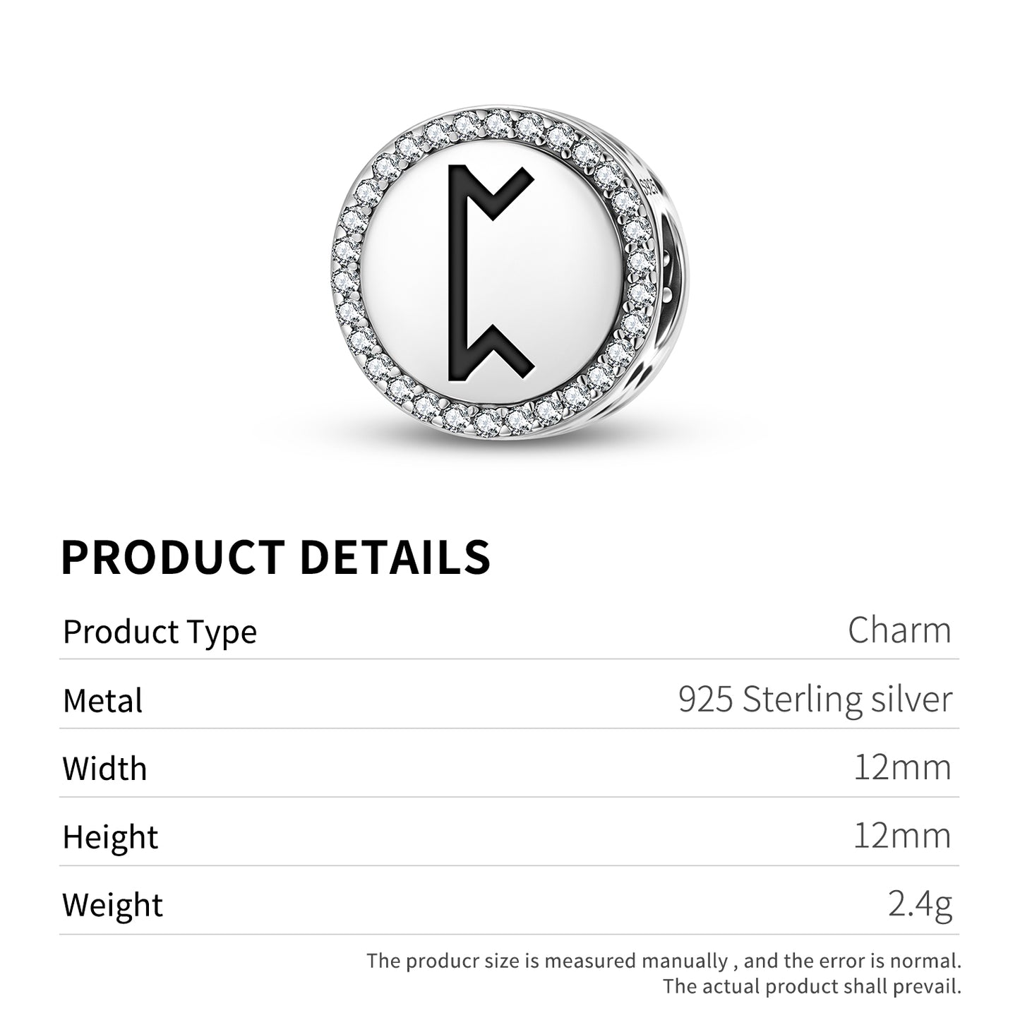 Pertho Norse Runes Symbols Charm