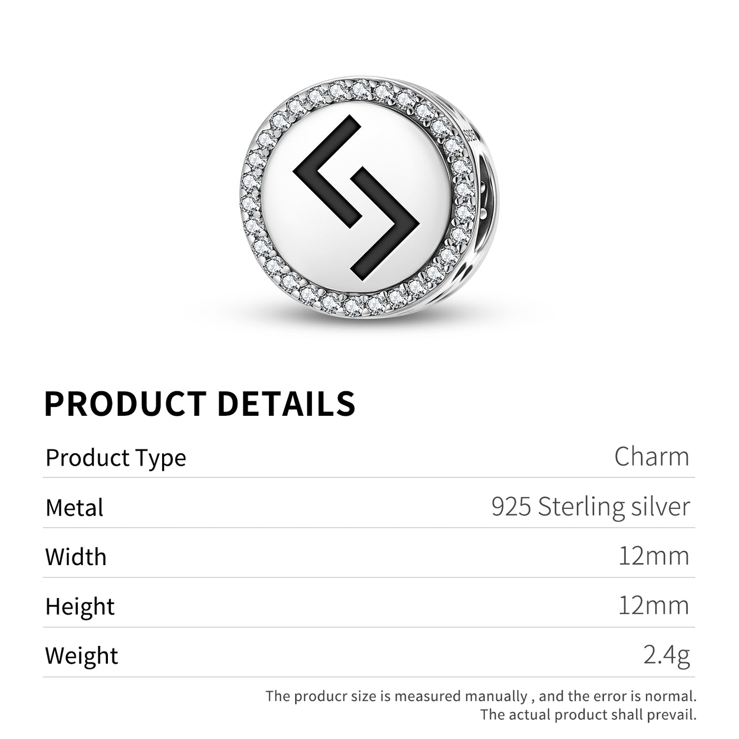 Jera Norse Runes Symbols Charm