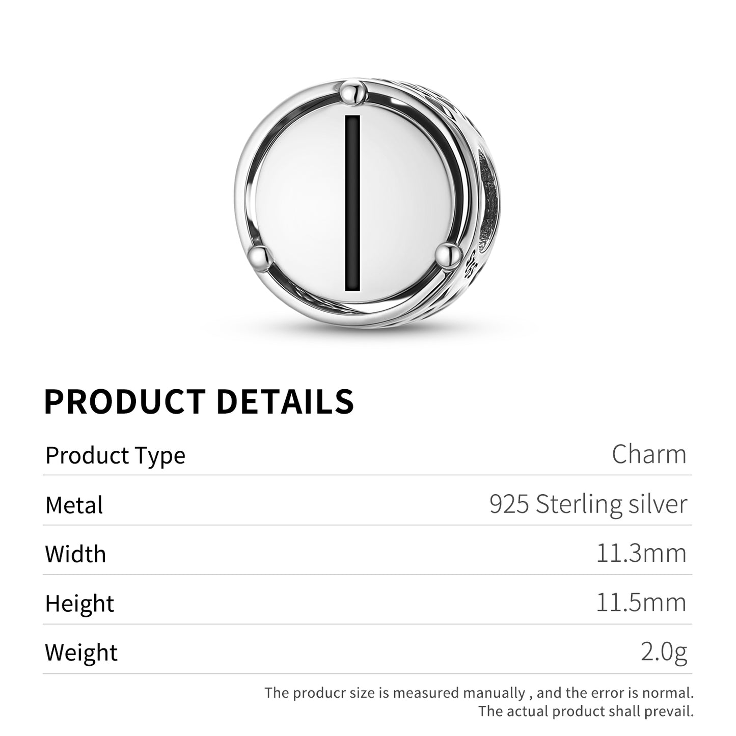 Isa Norse Runes Symbols Charm