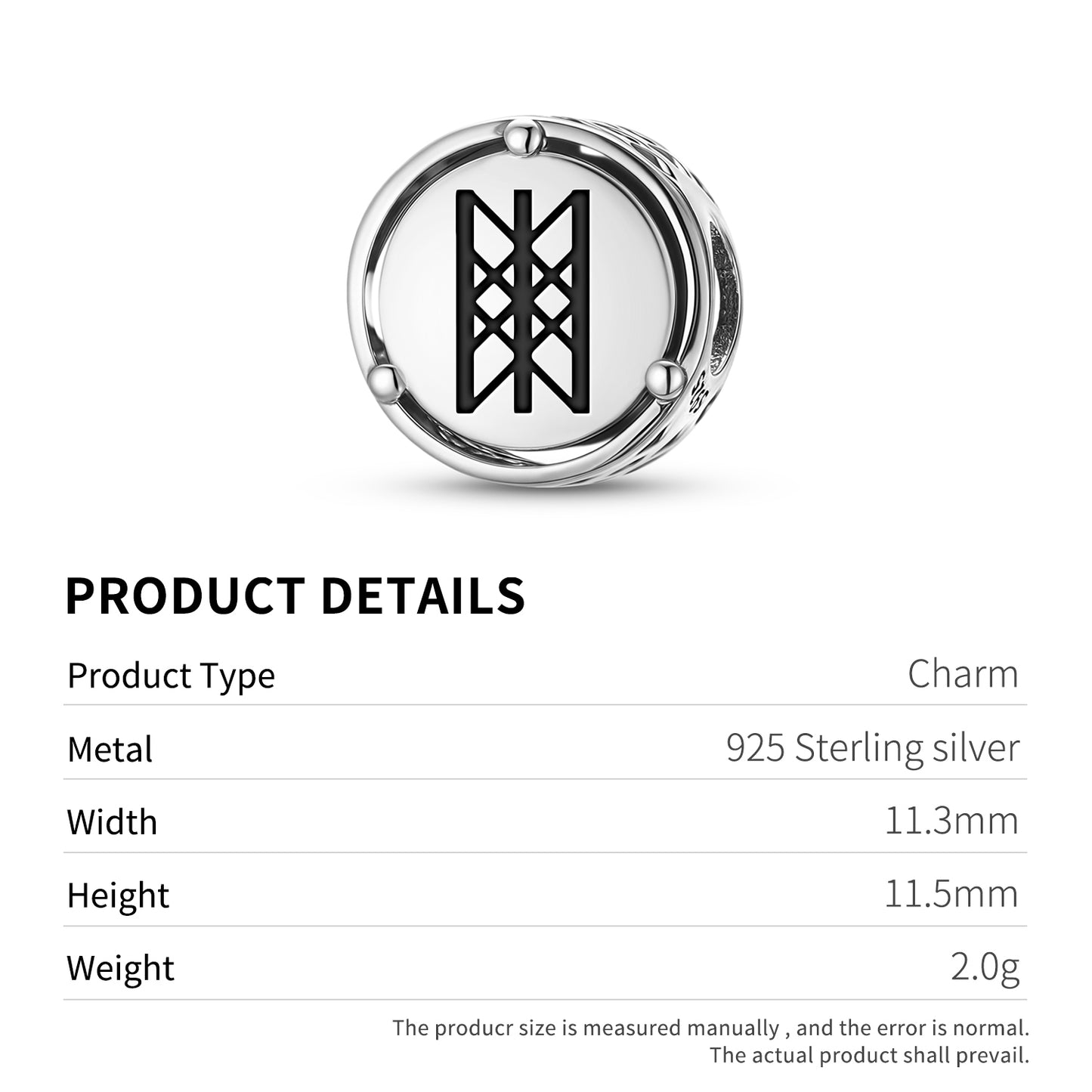 Web of wyrd Norse Symbols Charm