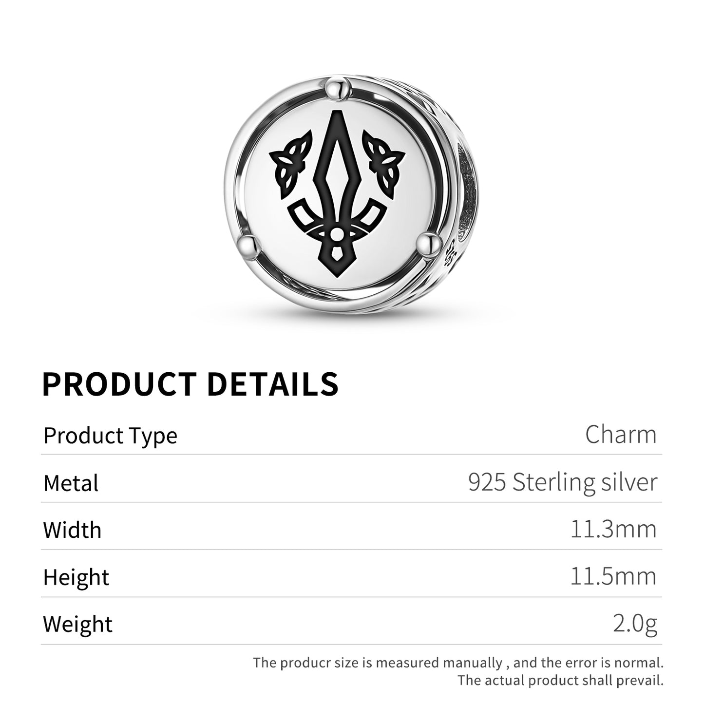 Gungnir Norse Symbols Charm