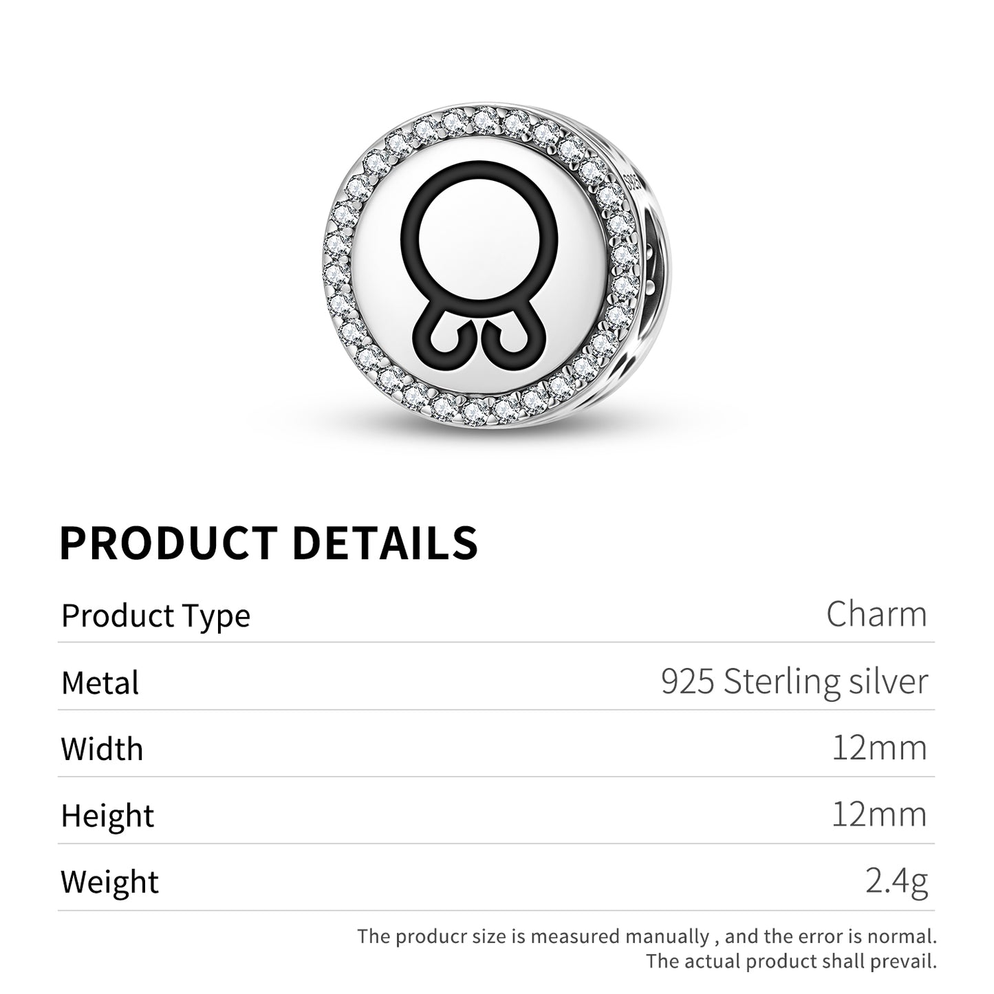 Troll cross Norse Symbols Charm