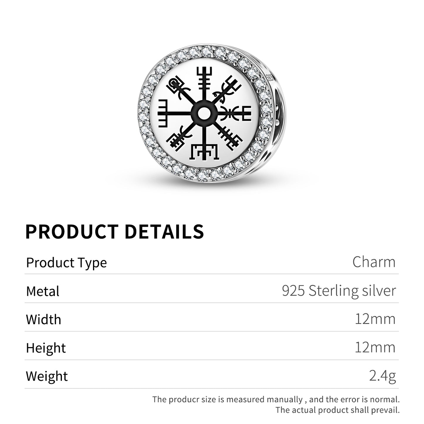 Vegvisir Norse Symbols Charm
