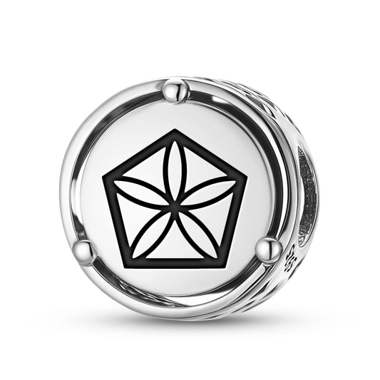 The Moonflower Sacred Geometry Symbols Charm