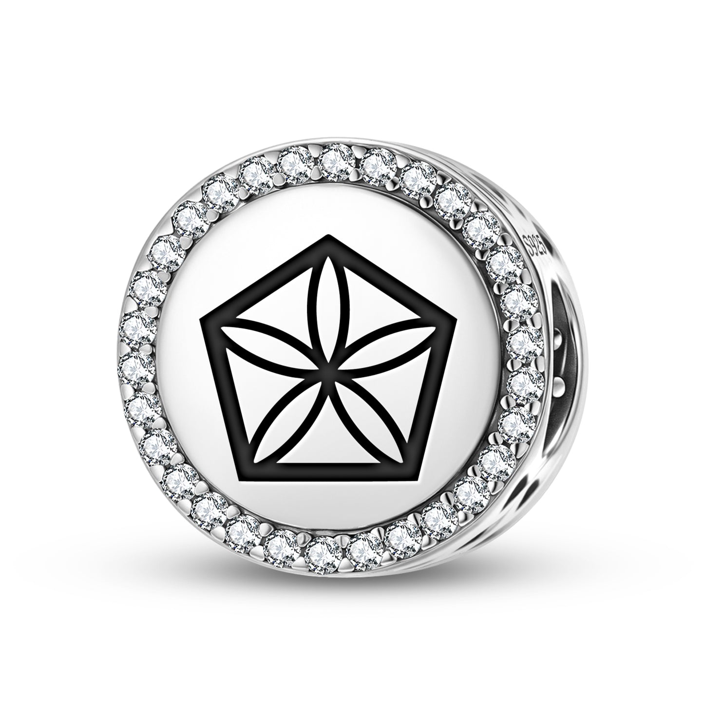 The Moonflower Sacred Geometry Symbols Charm