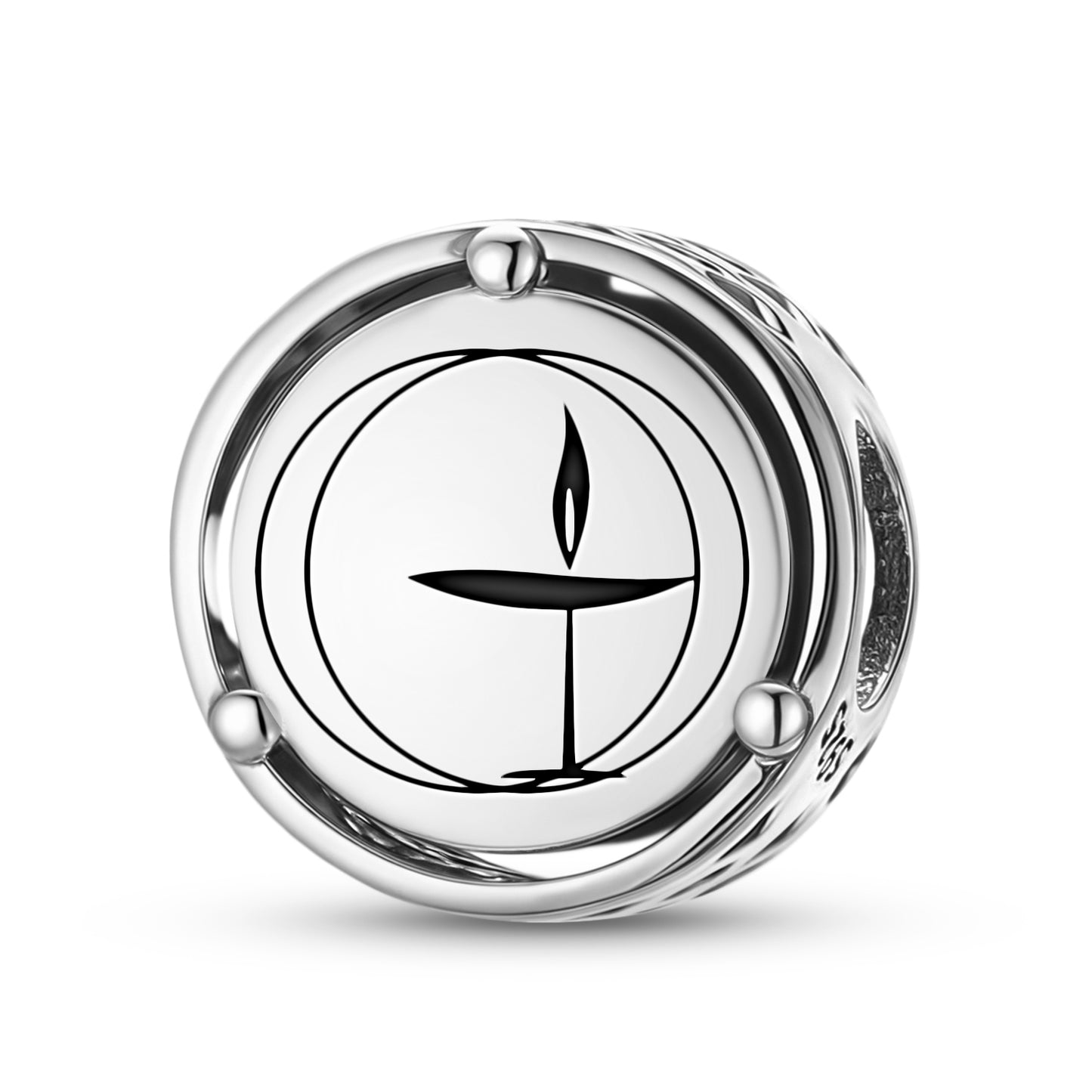 The Flaming Chalice  Charm