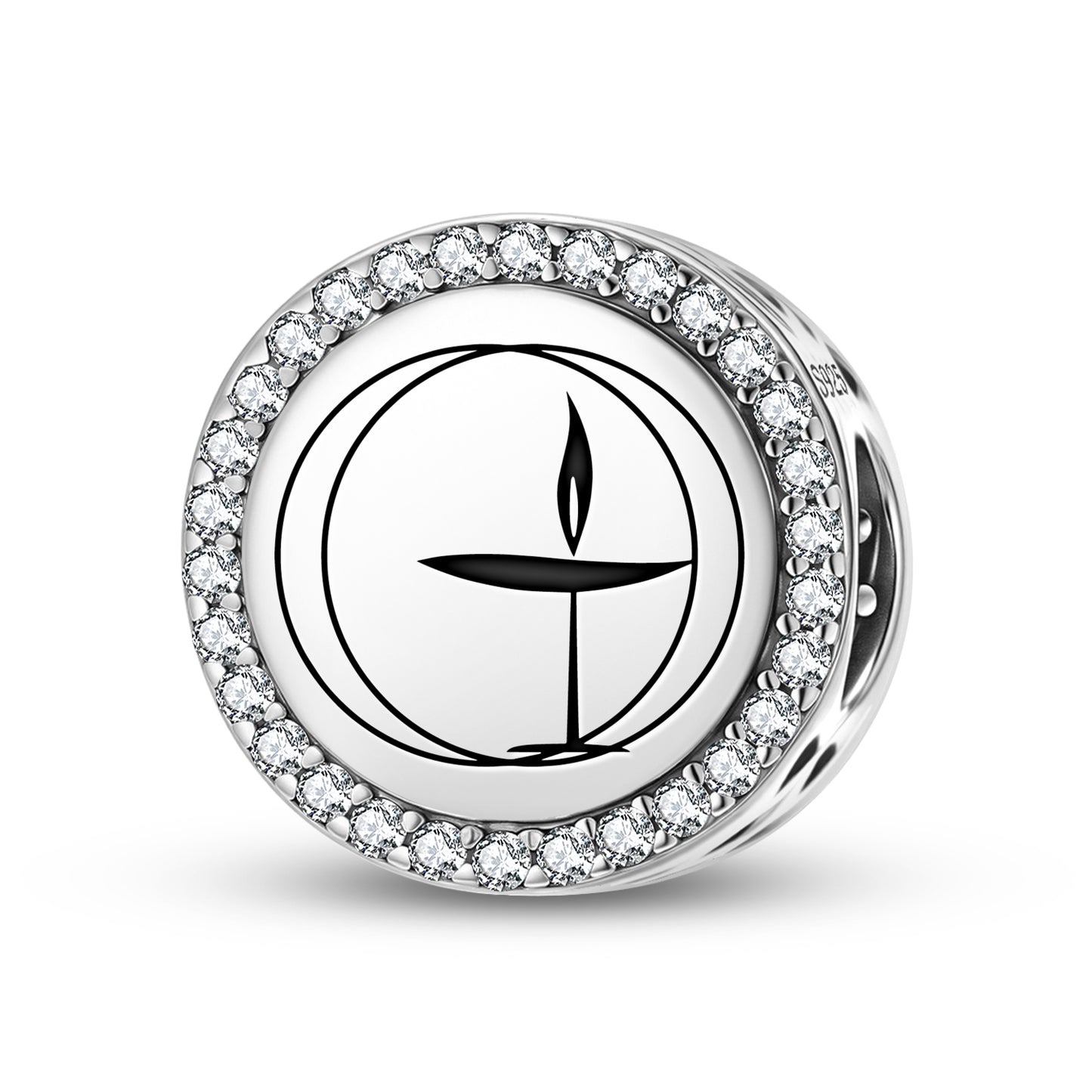 The Flaming Chalice  Charm