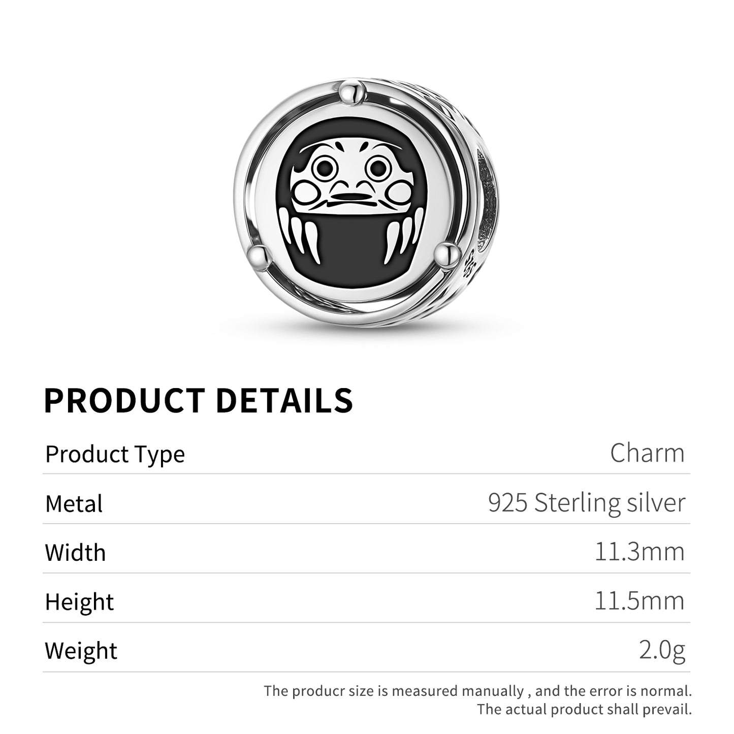 Daruma Symbol  Charm