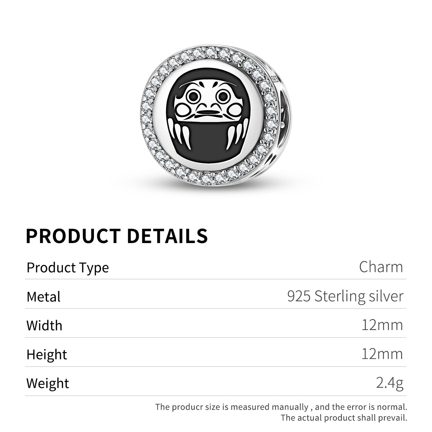 Daruma Symbol  Charm