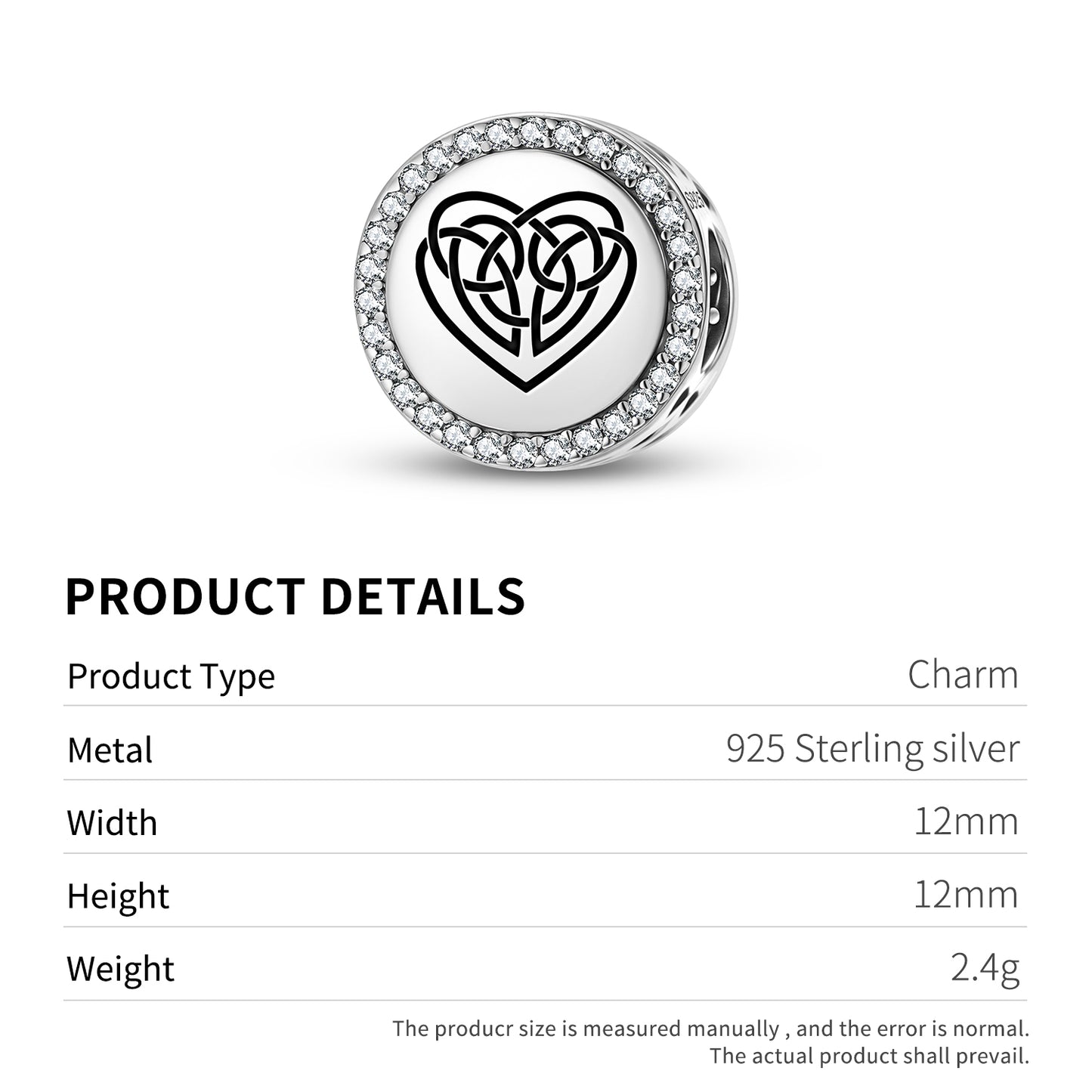 The Celtic Motherhood Knot  Charm