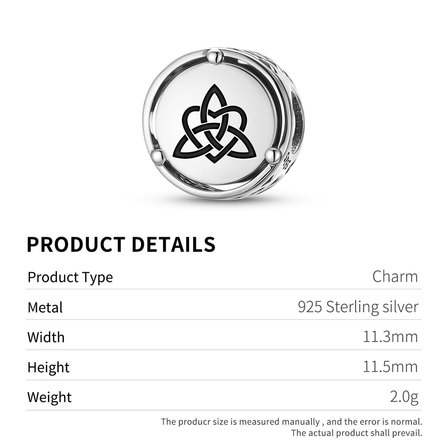Celtic Love Knot  Charm