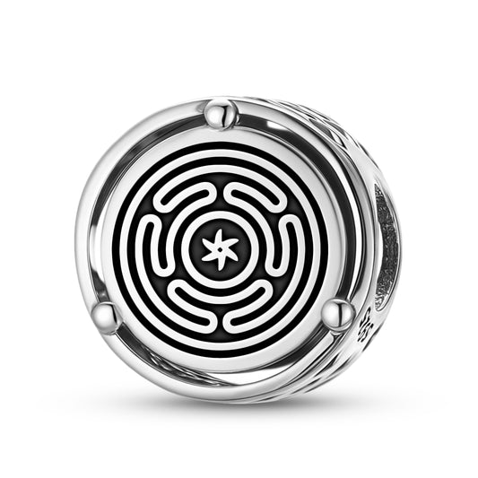 Hecate's Wheel Symbol  Charm