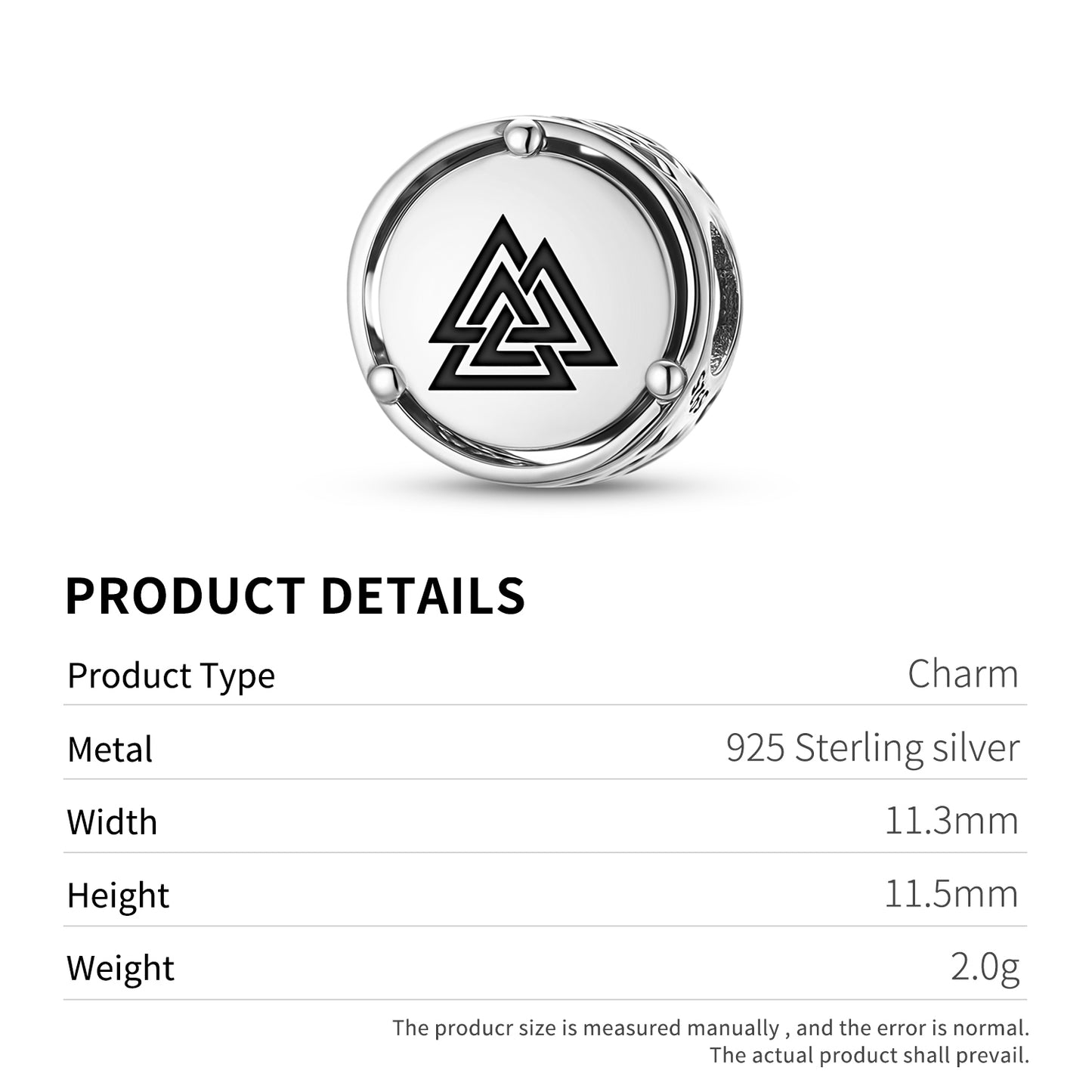 Valknut Symbol  Charm