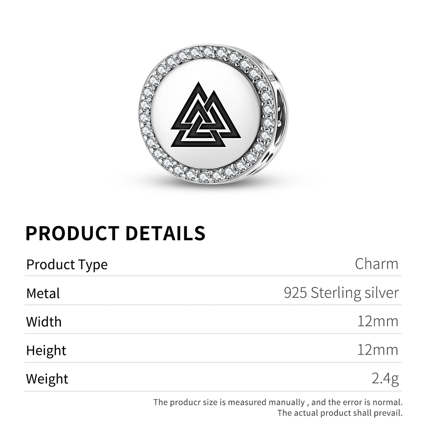 Valknut Symbol  Charm