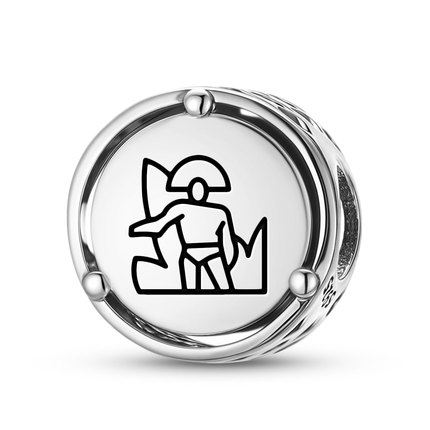 Fire dance Mayan Symbols Charm