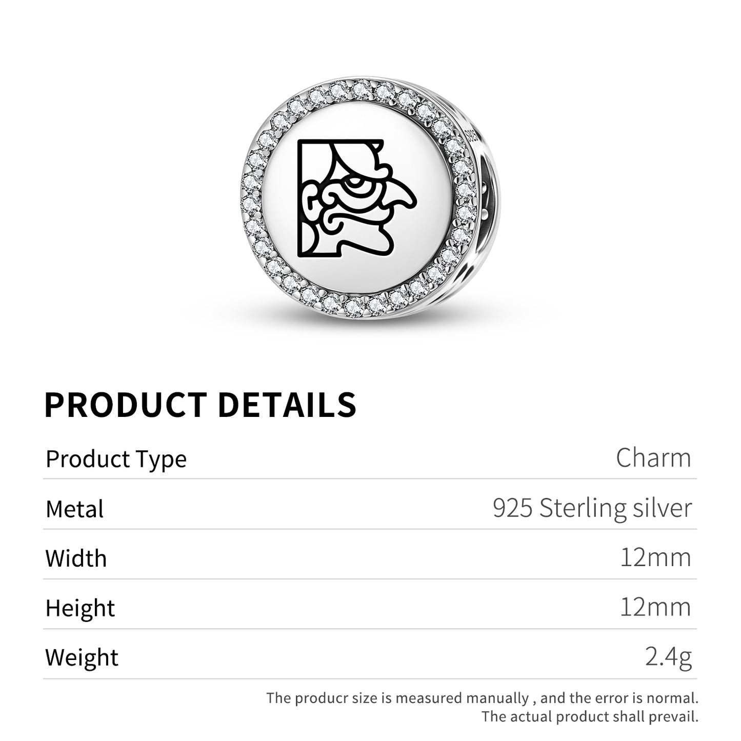 Kʼawiil Mayan Symbols Charm