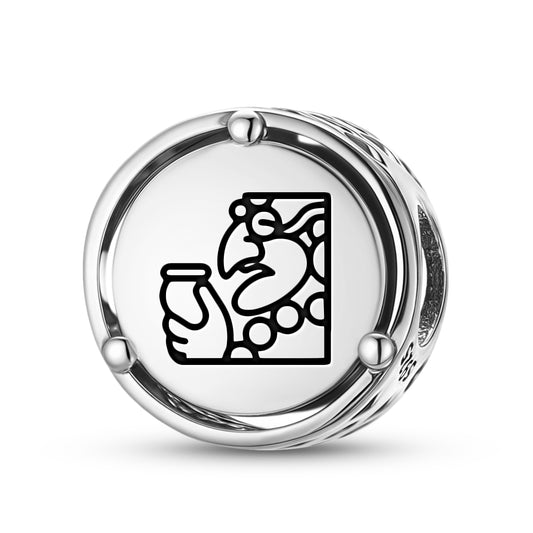 Itzamna Mayan Symbols Charm