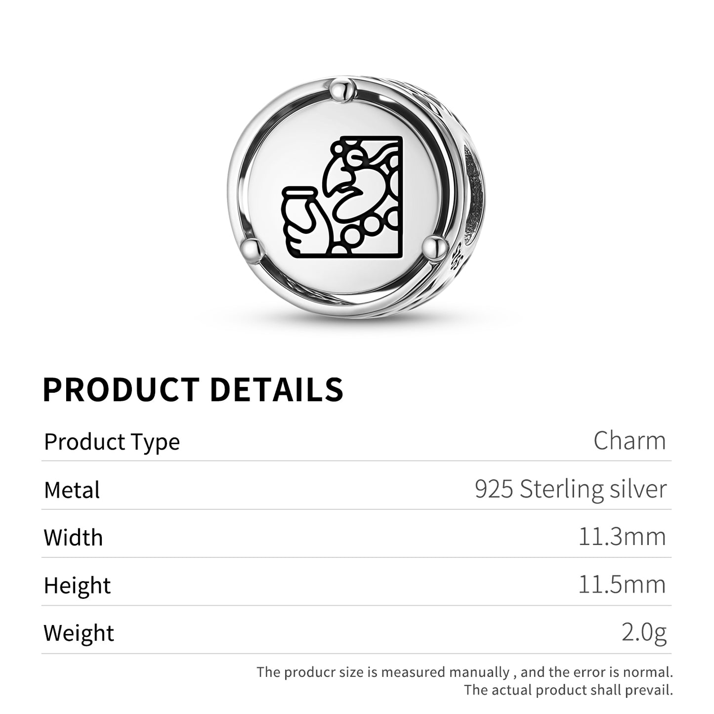 Itzamna Mayan Symbols Charm