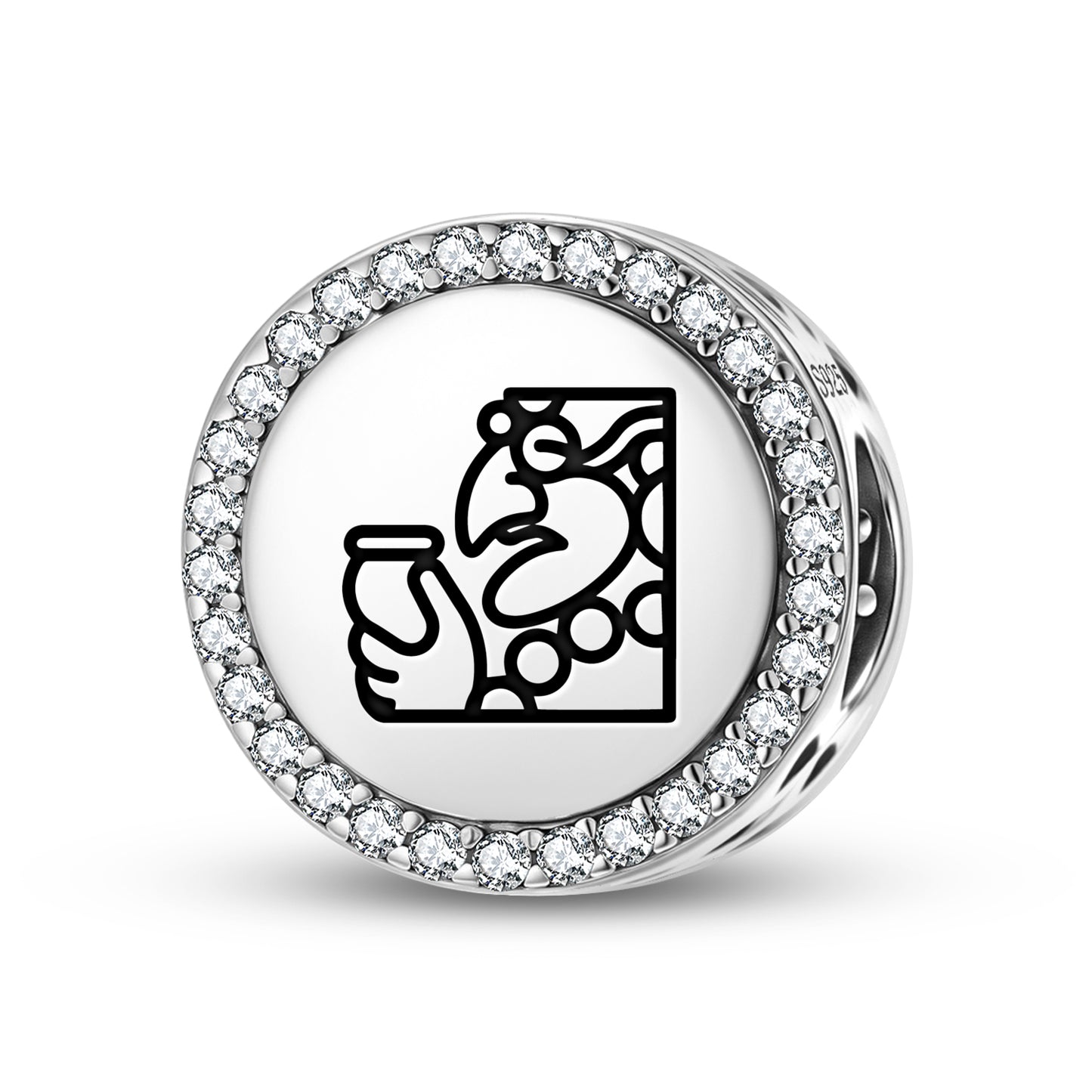 Itzamna Mayan Symbols Charm