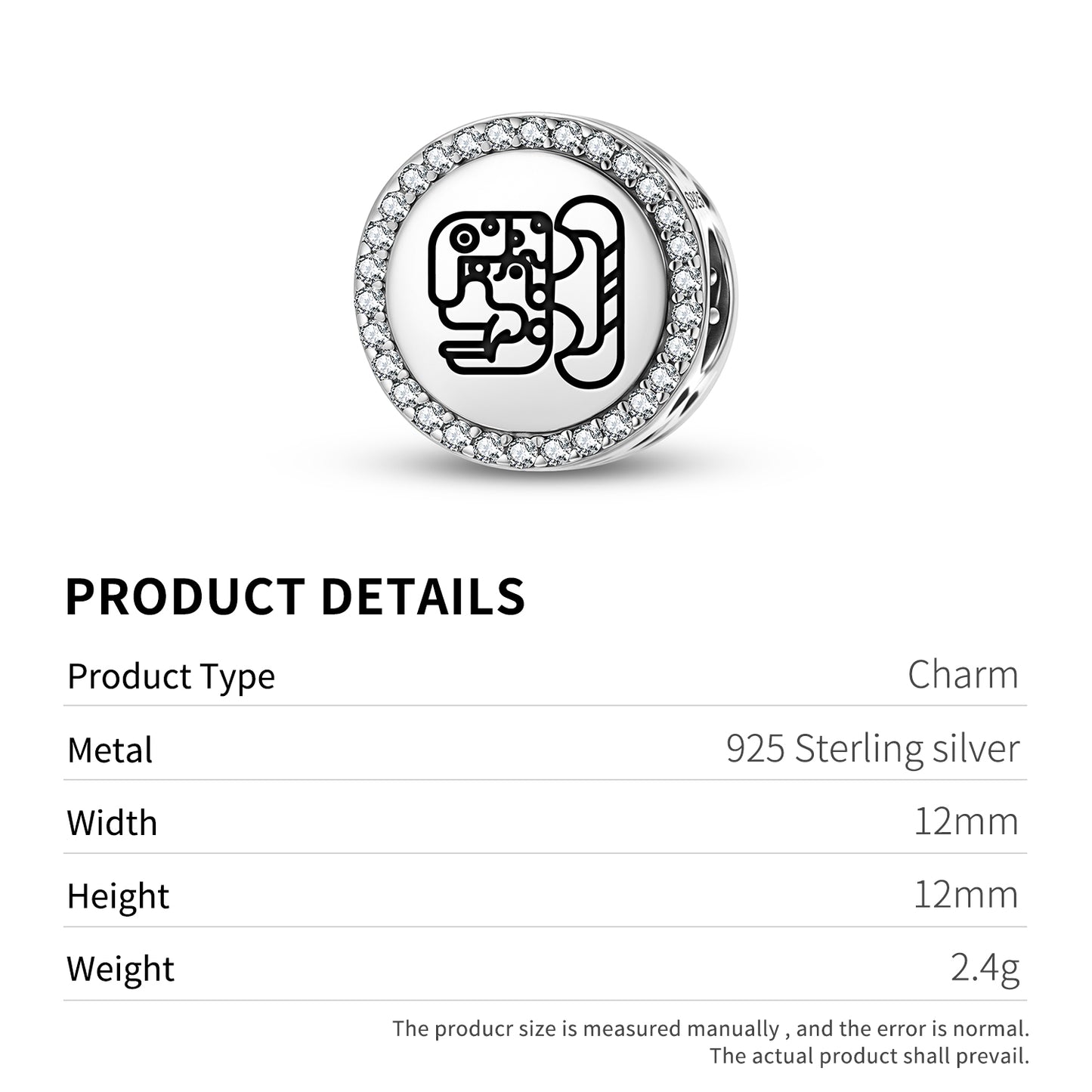 Jaguar house of Xibalba Mayan Symbols Charm
