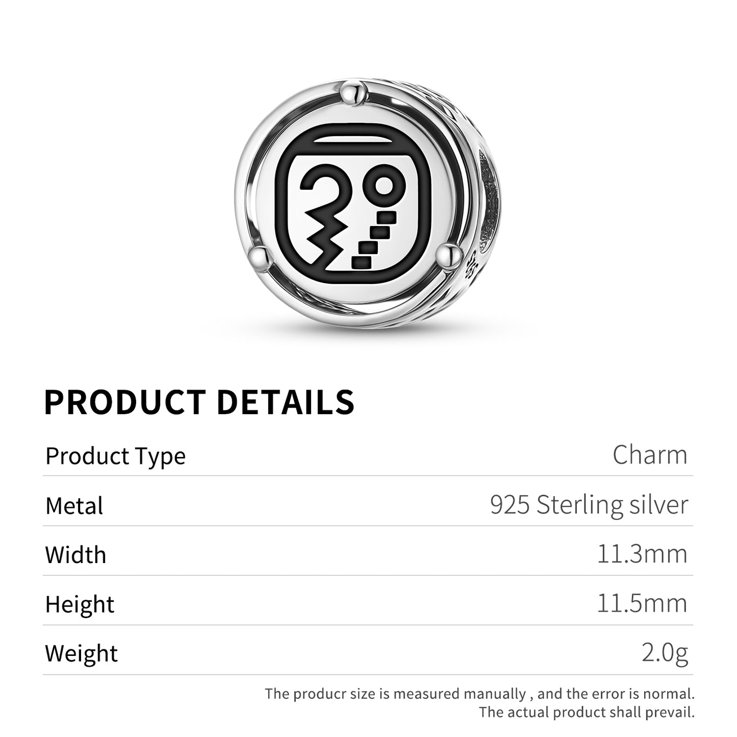 Kaban Mayan Symbols Charm