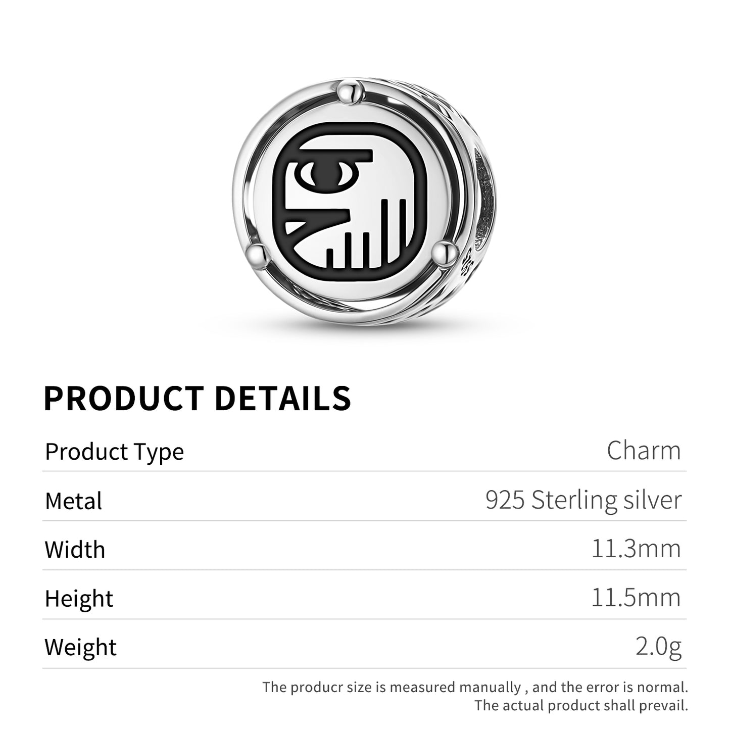 Men Mayan Symbols Charm