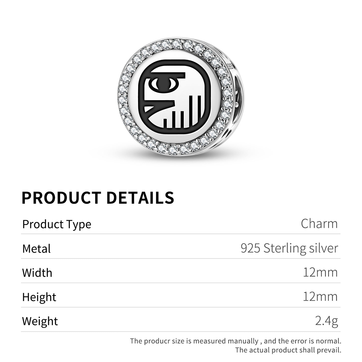 Men Mayan Symbols Charm