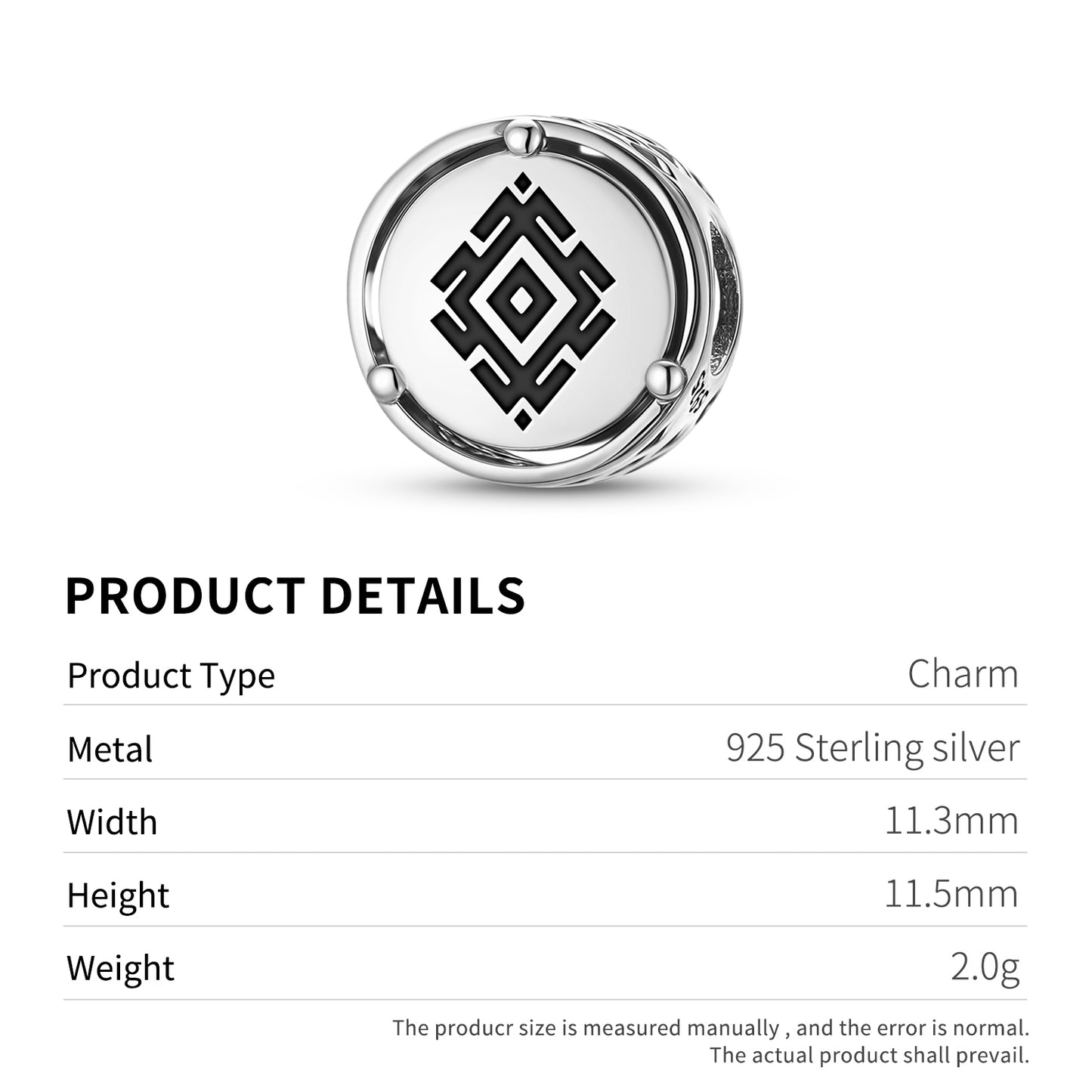 Llalin Mapuche Symbols Charm