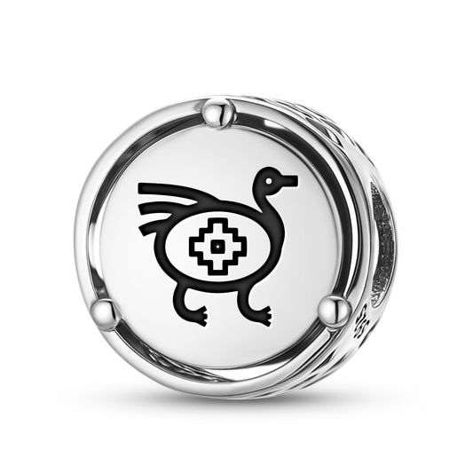 Ñandú Mapuche Symbols Charm