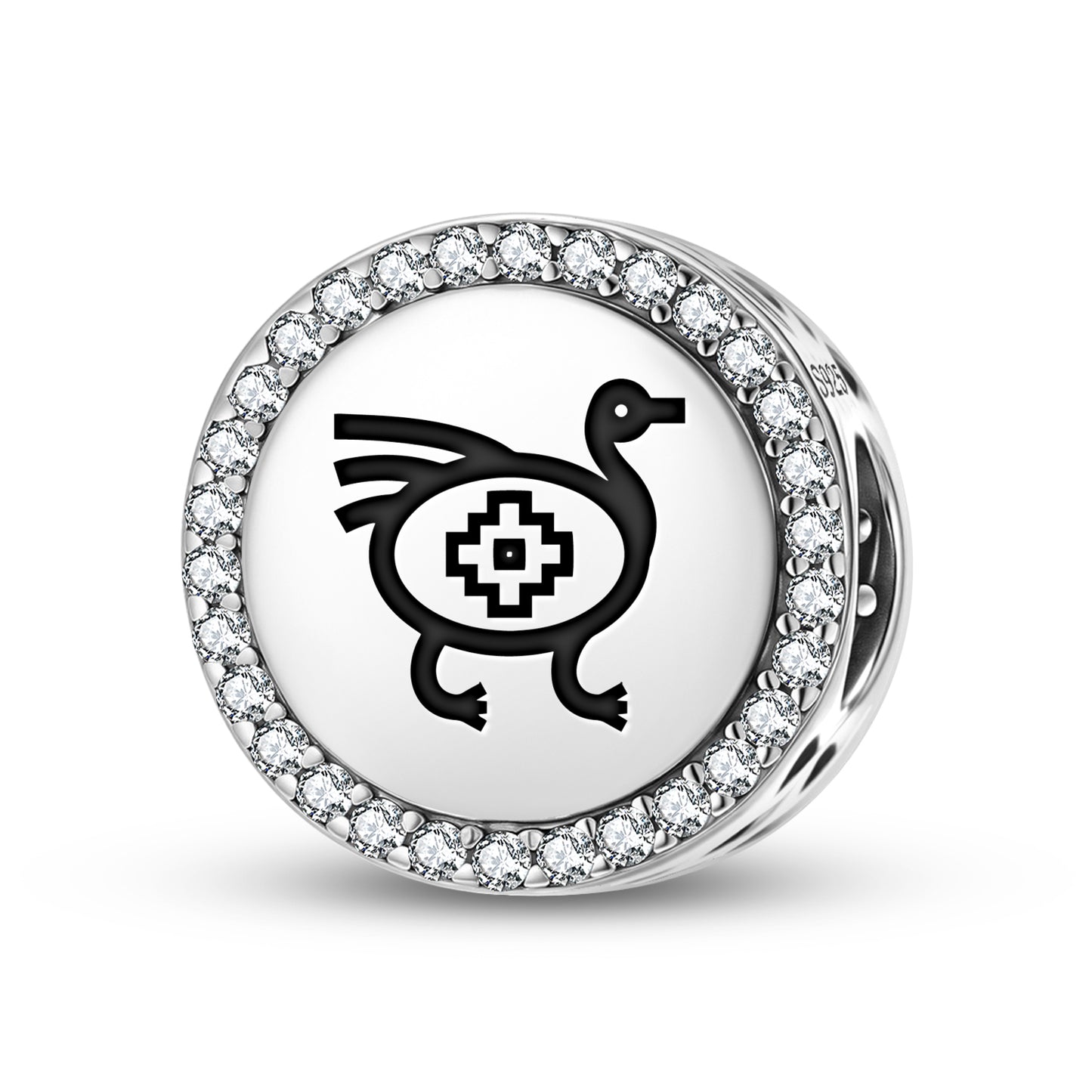 Ñandú Mapuche Symbols Charm