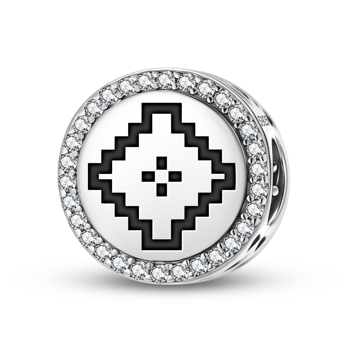 Cruz simétrica Mapuche Symbols Charm