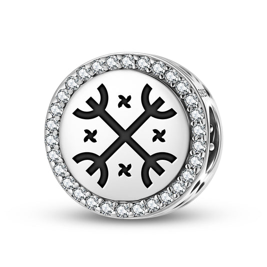 Kultrun Mapuche Symbols Charm